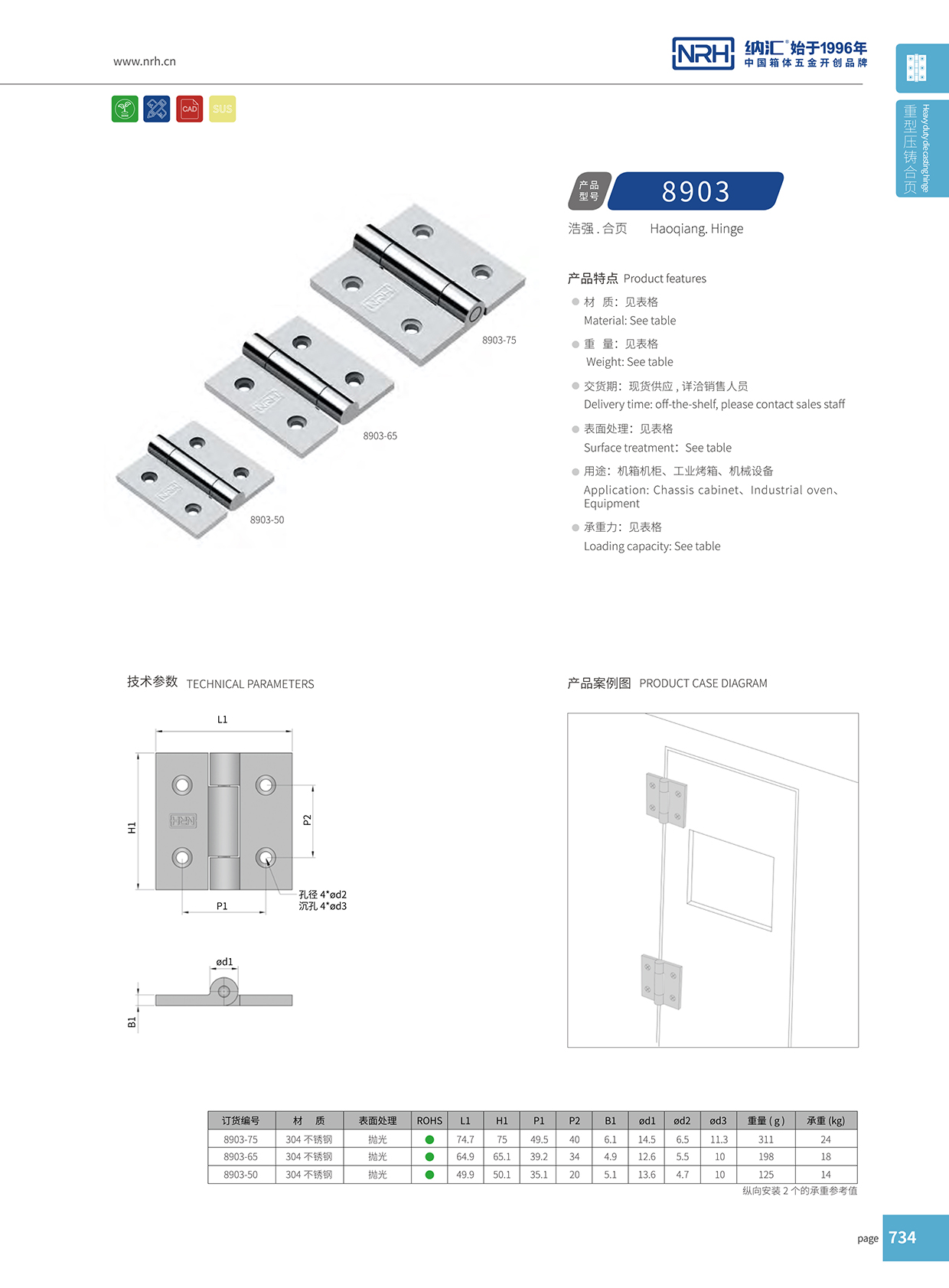  香蕉成人网站视频/NRH 8903-65 分開鉸鏈